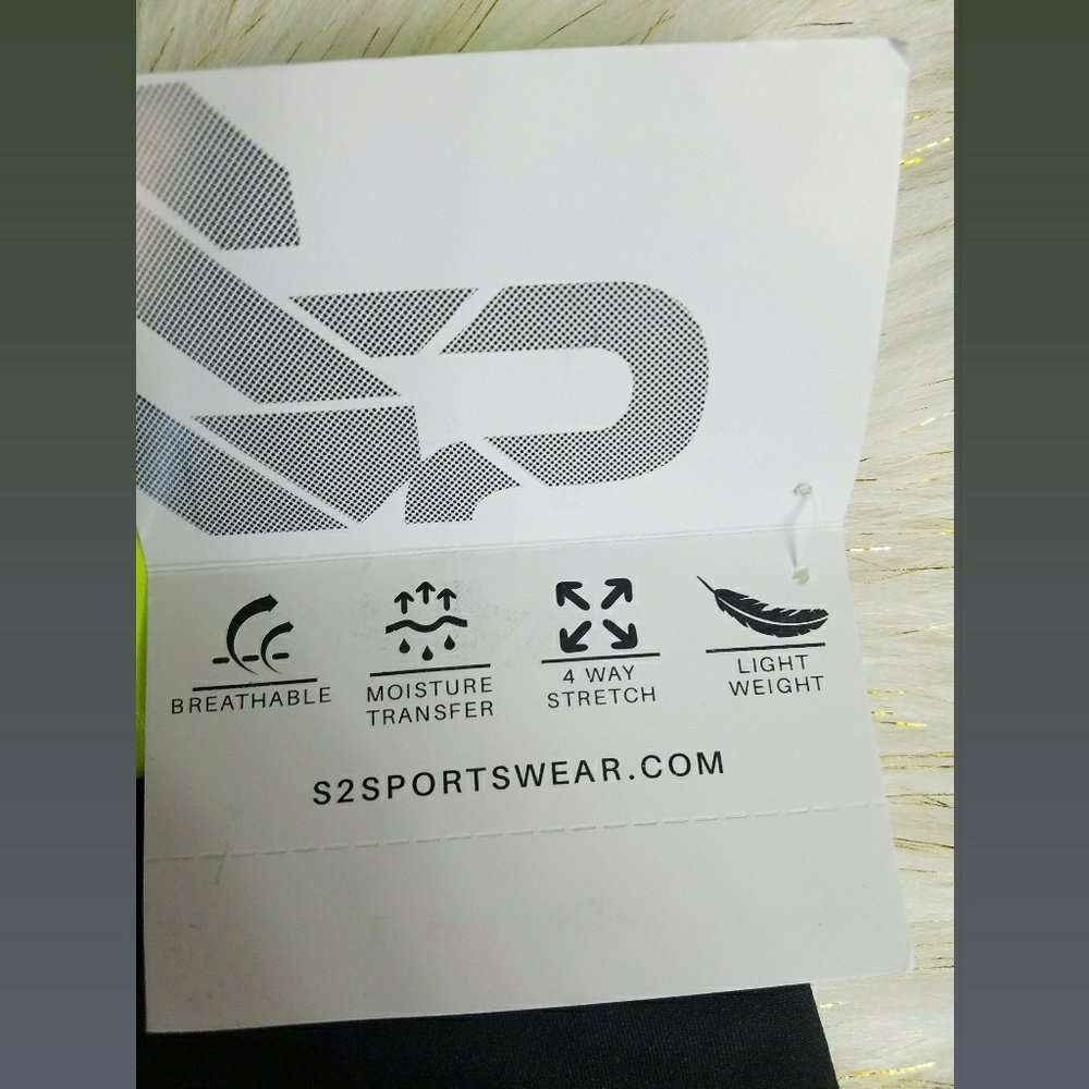 S2S Sportswear Black Neon Legging Tank Set - Picture 4 of 5